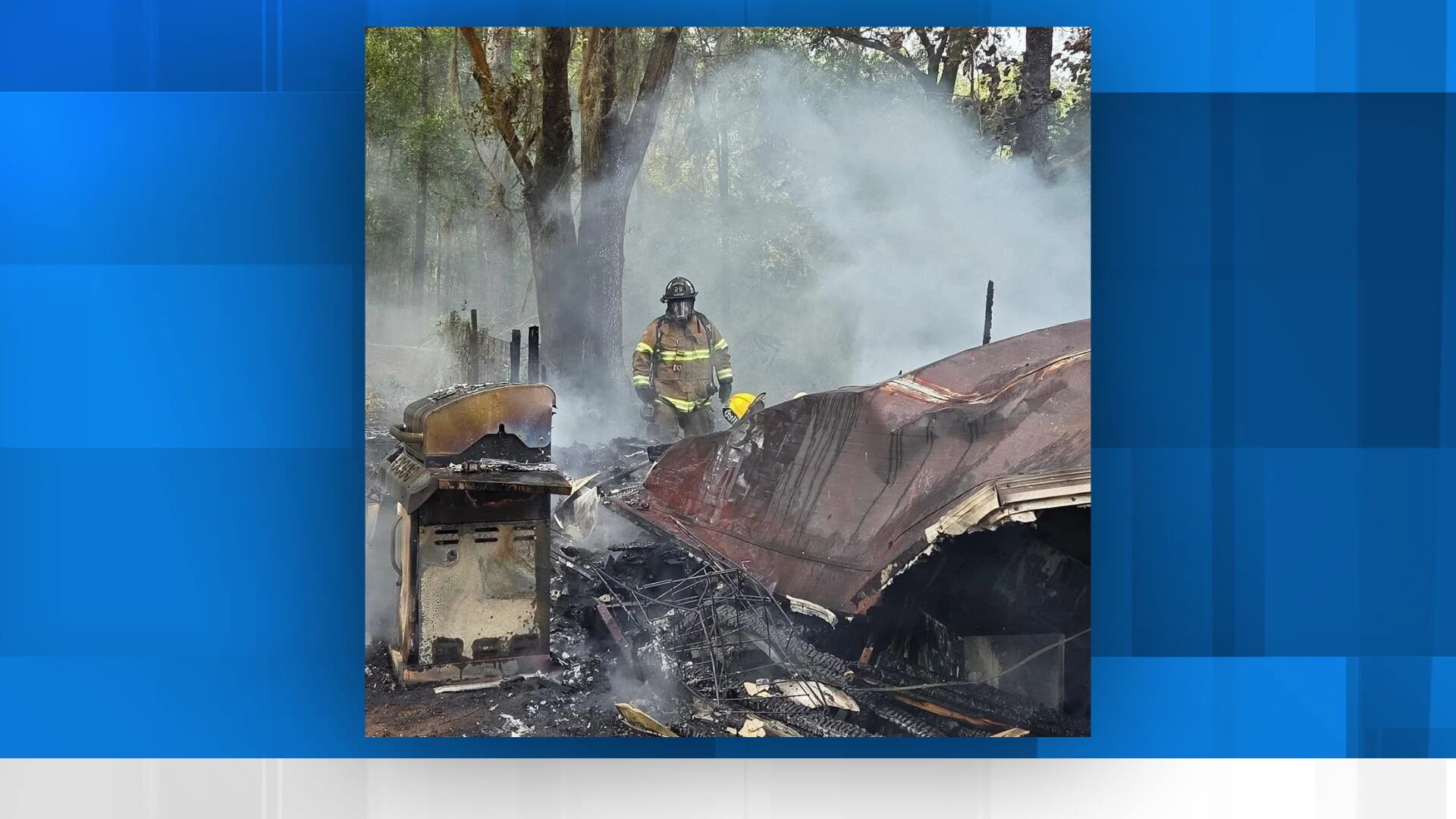 One Person Sustains Minor Injuries in Alachua Mobile Home Fire