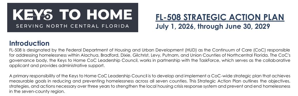 Gainesville Unveils Strategic Plan to Combat Homelessness Through 2029