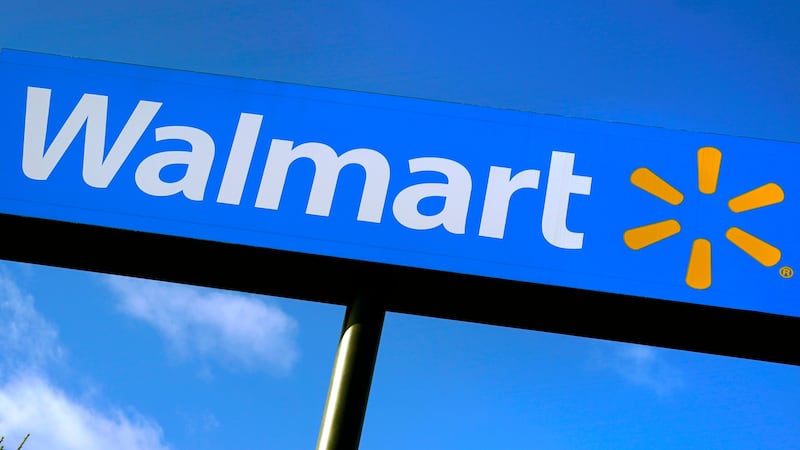 FILE - A Walmart store sign is visible from Route 28 Nov. 18, 2020, in Derry, N.H.