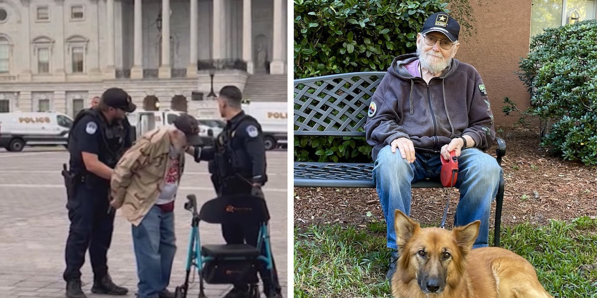 ‘It feels like a betrayal’: 87-year-old Gainesville veteran discusses viral arrest while protesting in D.C.