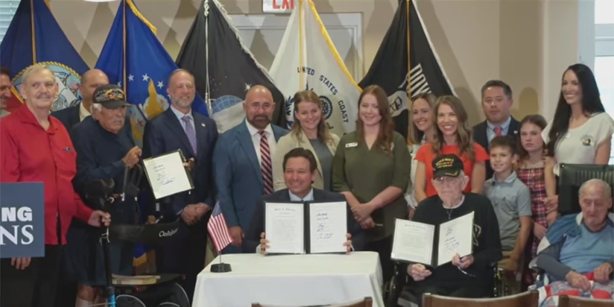 Governor DeSantis signs bills expanding protections and services for Florida veterans
