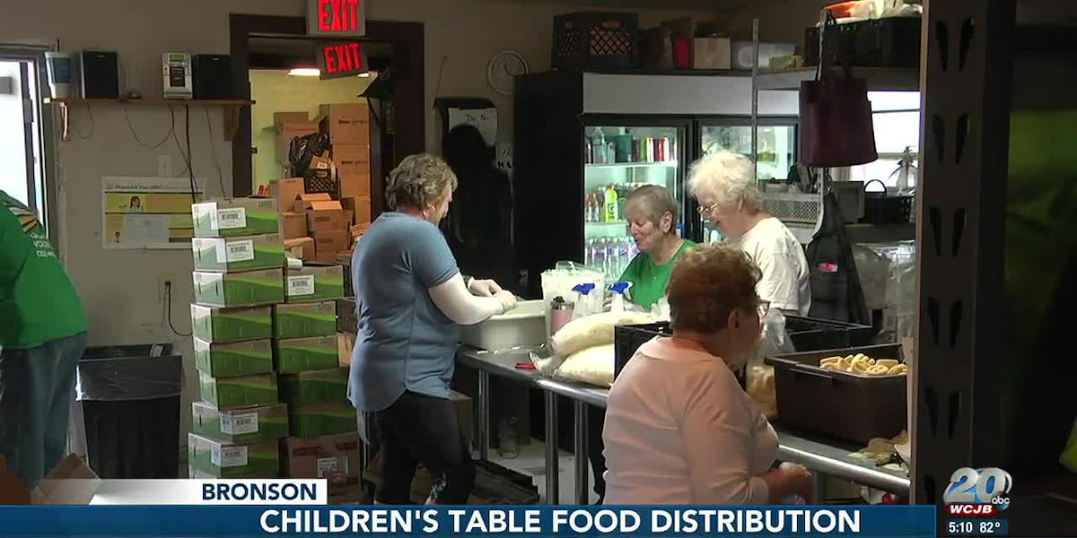 The official WCJB image from the Bronson weekly distribution story
