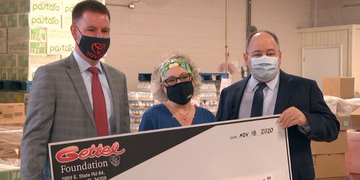 Gettel Foundation Gettel Foundation donates $10,000 to Bread of the Mighty Food Bank