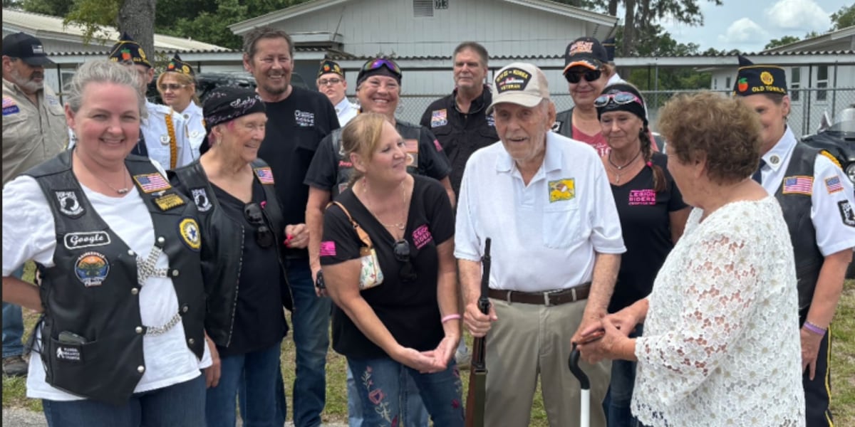 The official WCJB image from Mr. Bill Brown's 96th birthday story