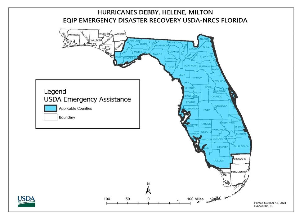 USDA Officials are accepting applications for disaster assistance