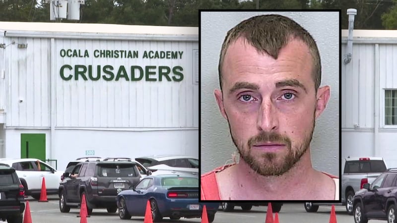 Joel Gould, 34, a teacher at Ocala Christian Academy, was arrested on the charge of video...