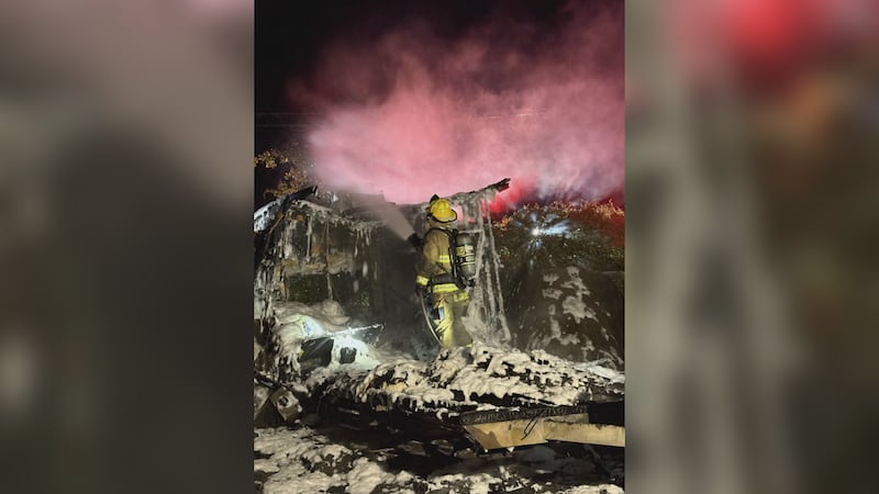 Crews arrived and found a 24-foot travel trailer fully engulfed in flames.