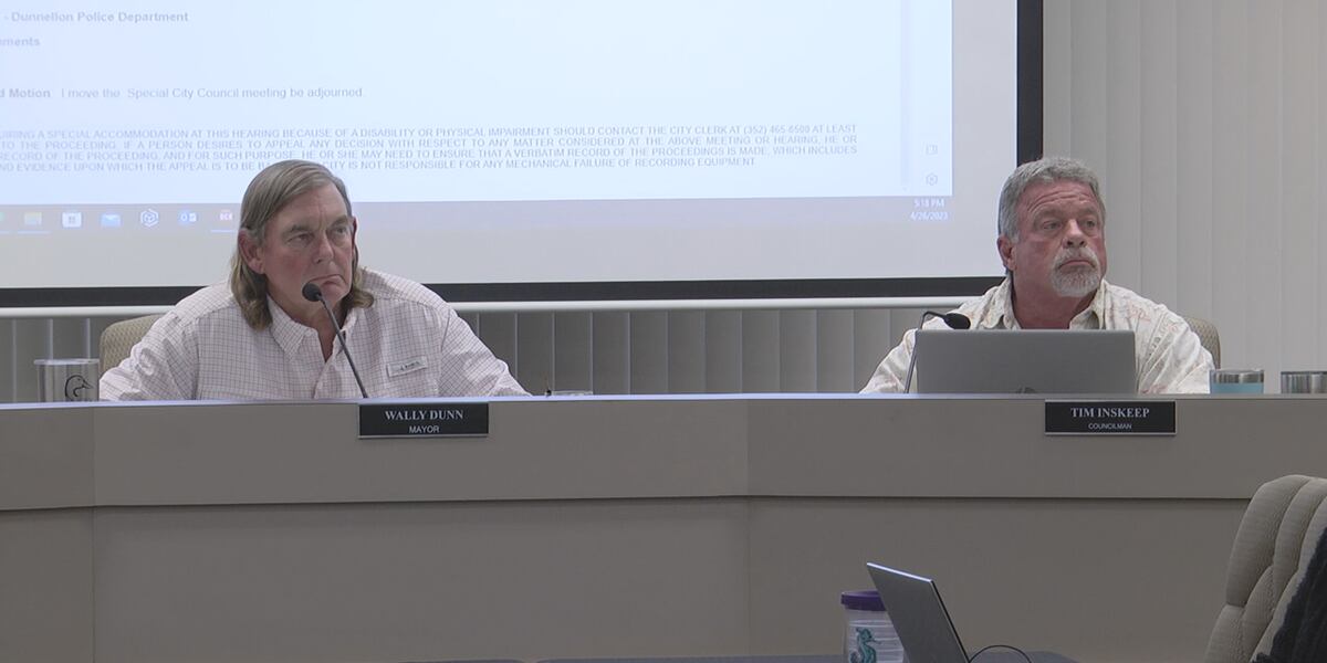 Jan Cubbage Dunnellon City Council unanimously agrees on three police department ...