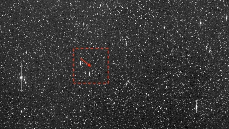 This image made available by University of Hawaii's asteroid impact alert system, shows an...