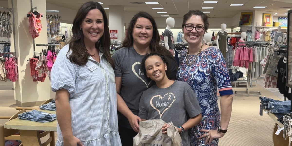 Girl battling cancer goes on shopping spree ahead of speech at 14th Annual Red Shoe Affair