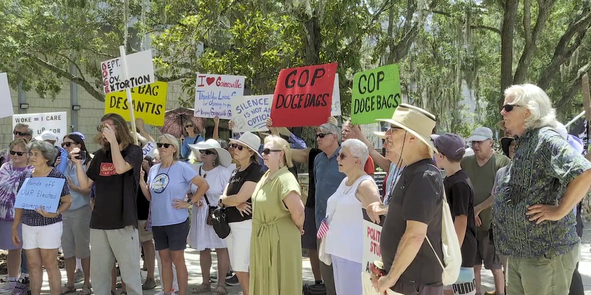 Florida DOGE team investigates Gainesville as residents protest
