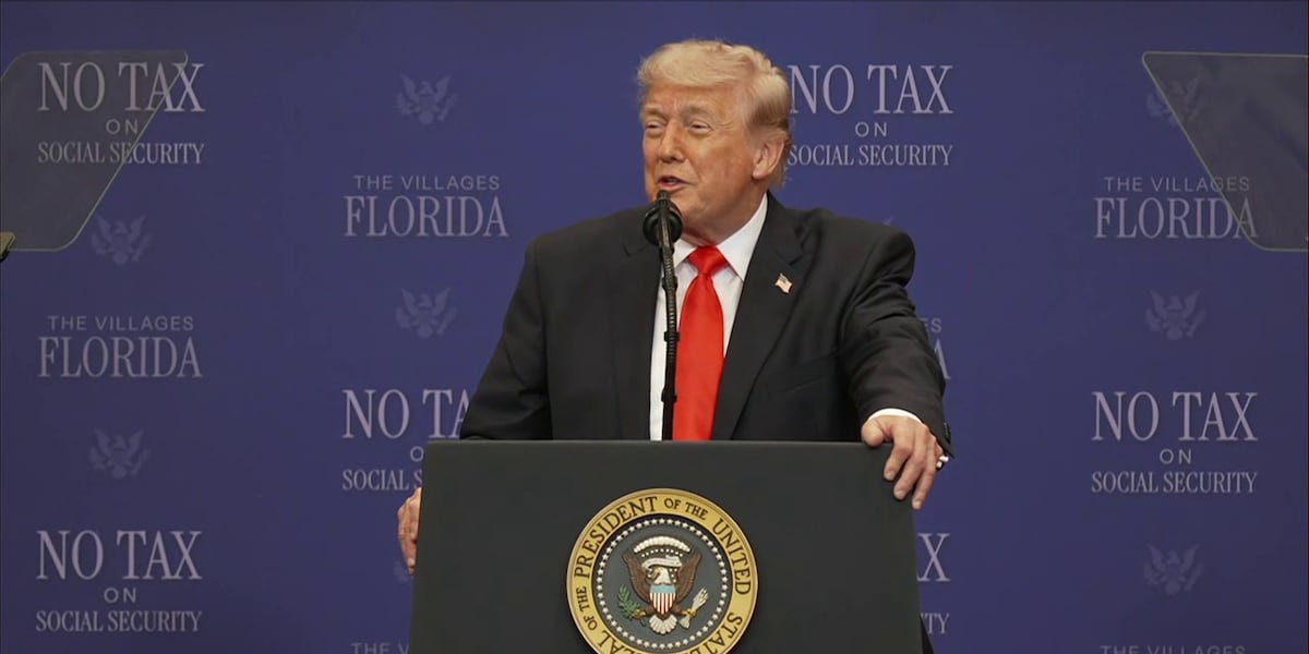 President Trump touts tax refunds, healthcare policies during event at ...