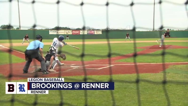 Renner and Brookings split Legion Baseball doubleheader