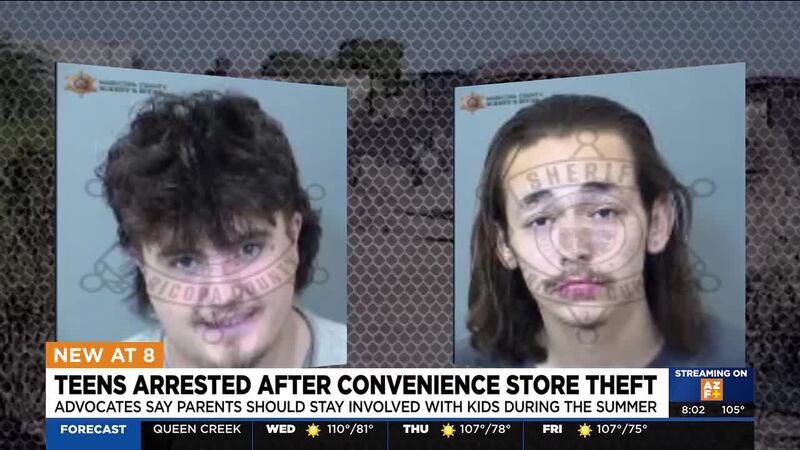 Body-camera video shows Buckeye PD chasing suspects who allegedly stole from a convenience...