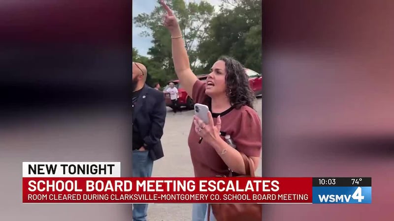 Members of the public were kicked out of the Clarksville-Montgomery School Board Meeting on...