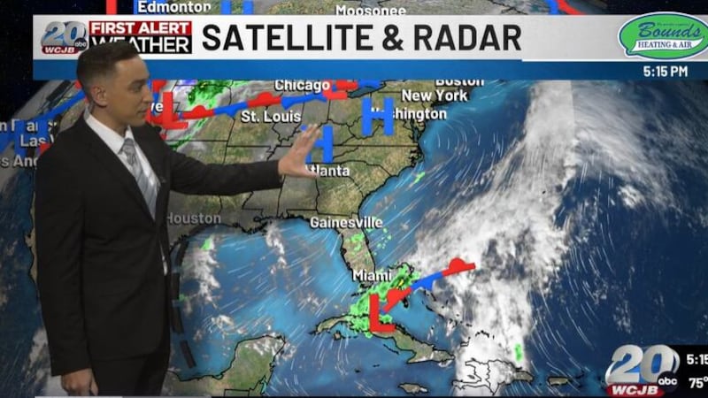 TV20 Meteorologist Bradley Benoit details the latest weather forecast in North Central Florida