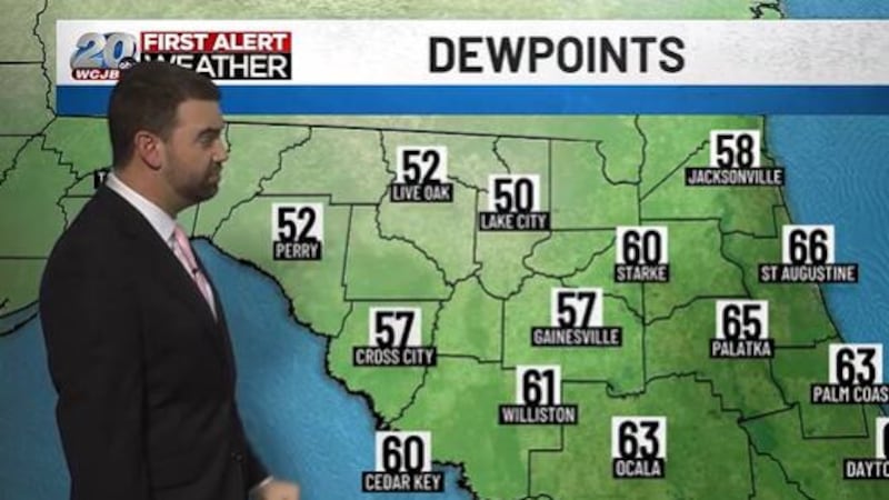 TV20 Meteorologist AJ Willy details the latest weather forecast in North Central Florida