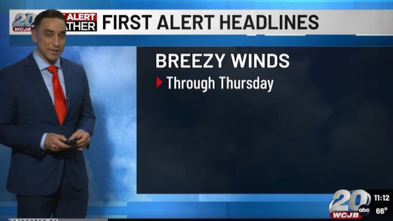 TV20 Meteorologist Bradley Benoit details the latest weather forecast in North Central Florida