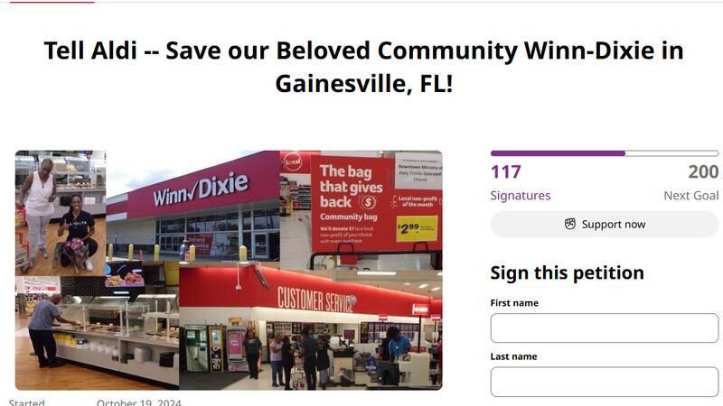 Some Gainesville residents aren’t happy about one Winn-Dixie store potentially being converted...